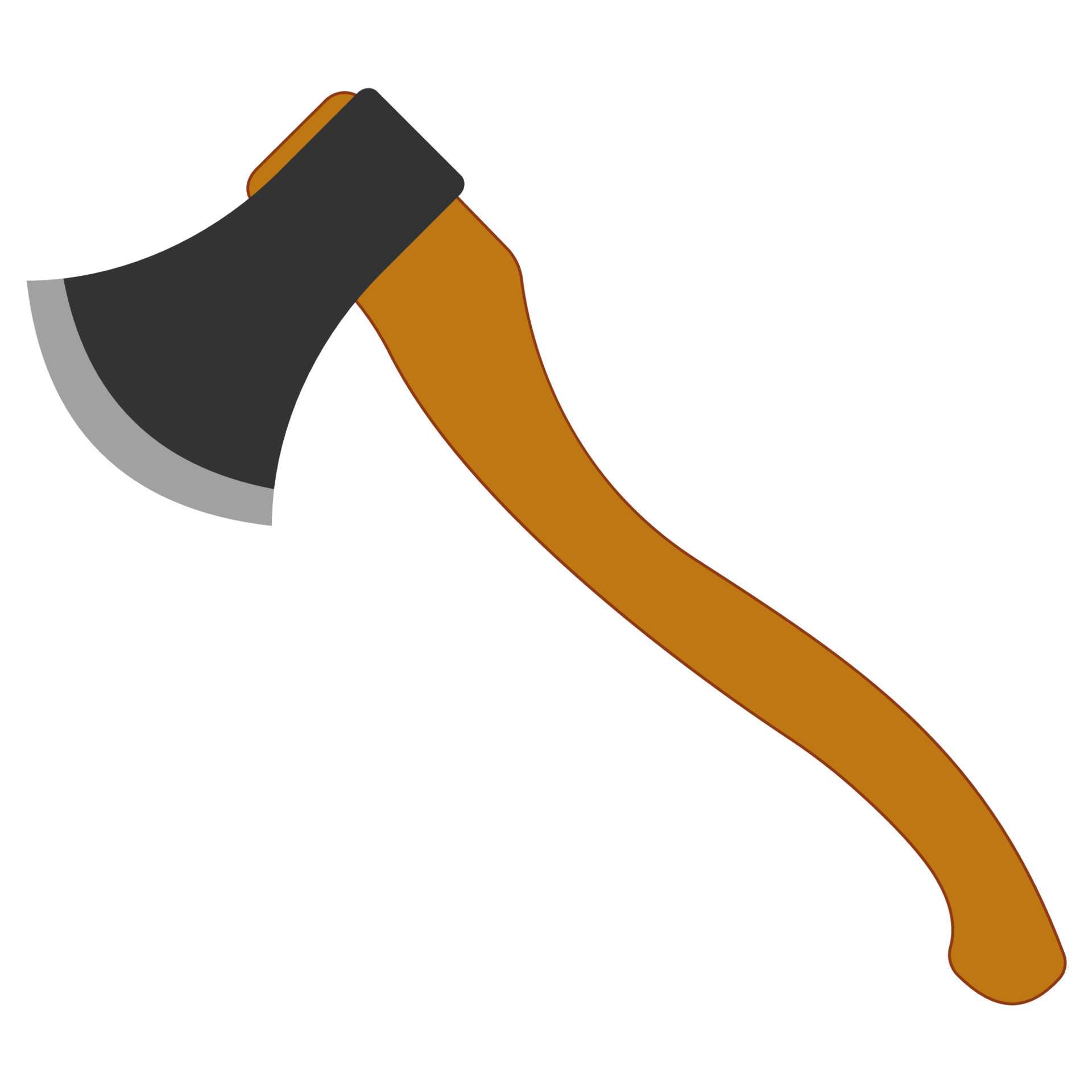 Icon logo ax for chopping wood, cartoon ax chopping sign 20716793