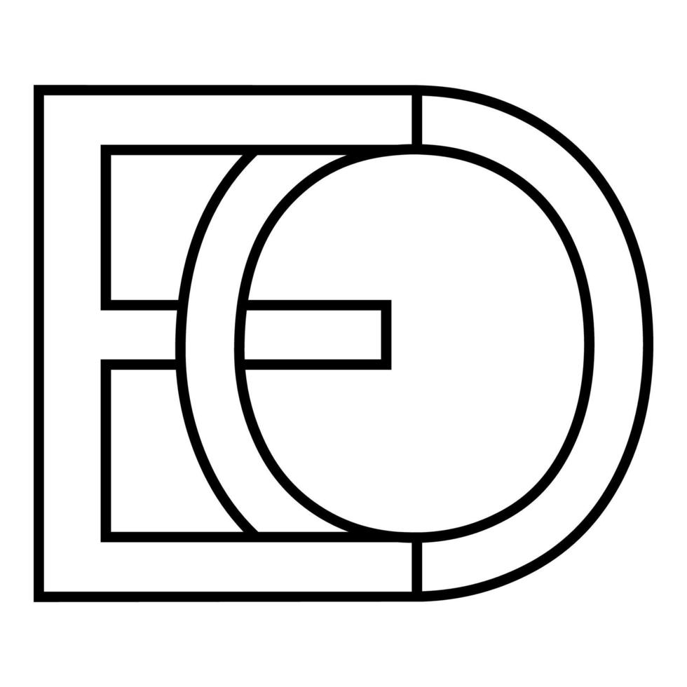 logo firmar eo oe icono firmar entrelazado letras o, mi vector logo eo, oe primero capital letras modelo alfabeto mi, o