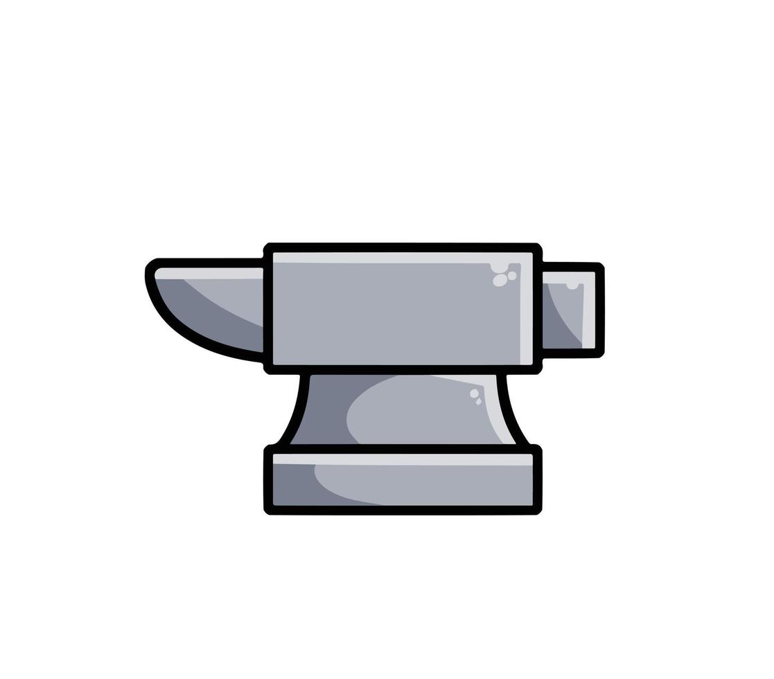 Blacksmith anvil. Symbol of work in forge. vector