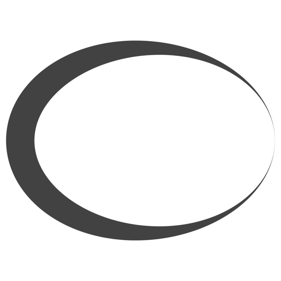Icon ellipse banner, oval frame sale, sticker, tag border shop vector