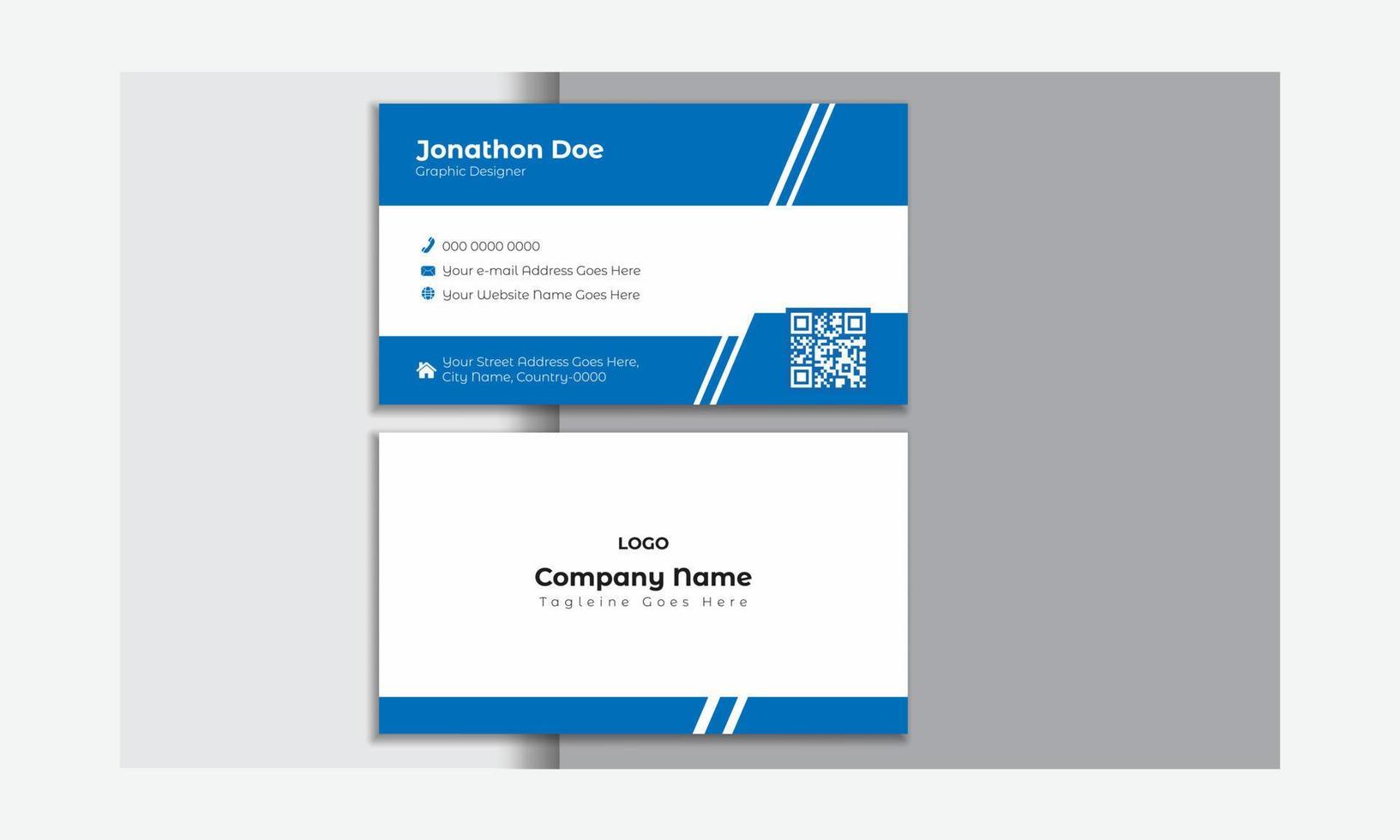 Minimalist Business Card Template vector