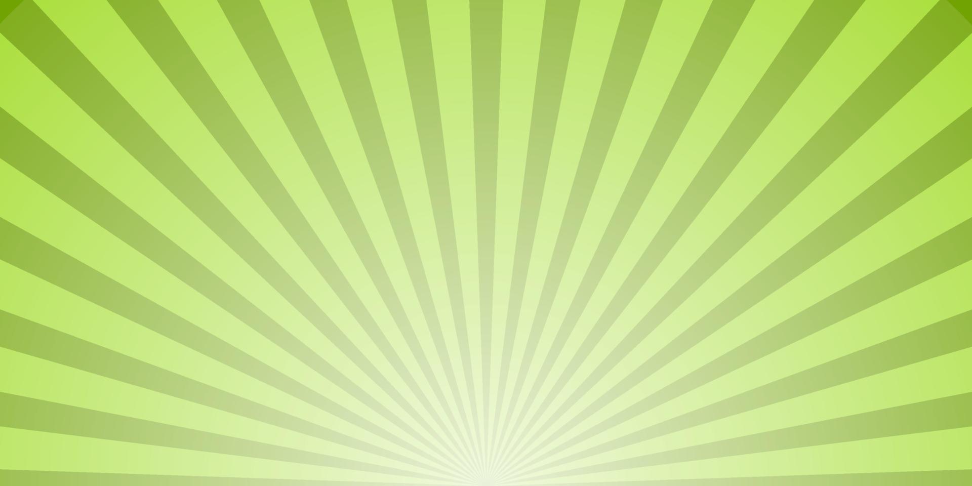 Horizontal green ray watermelon background dawn vector