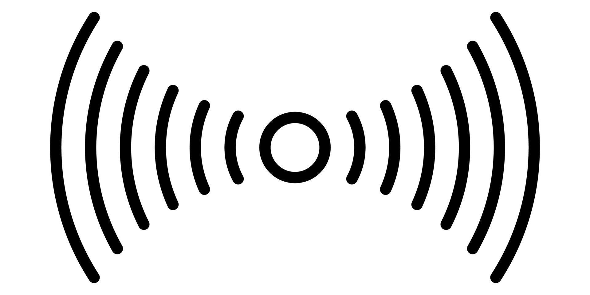 Smartphone fingerprint sensor icon, simple linear logo stock illustration vector