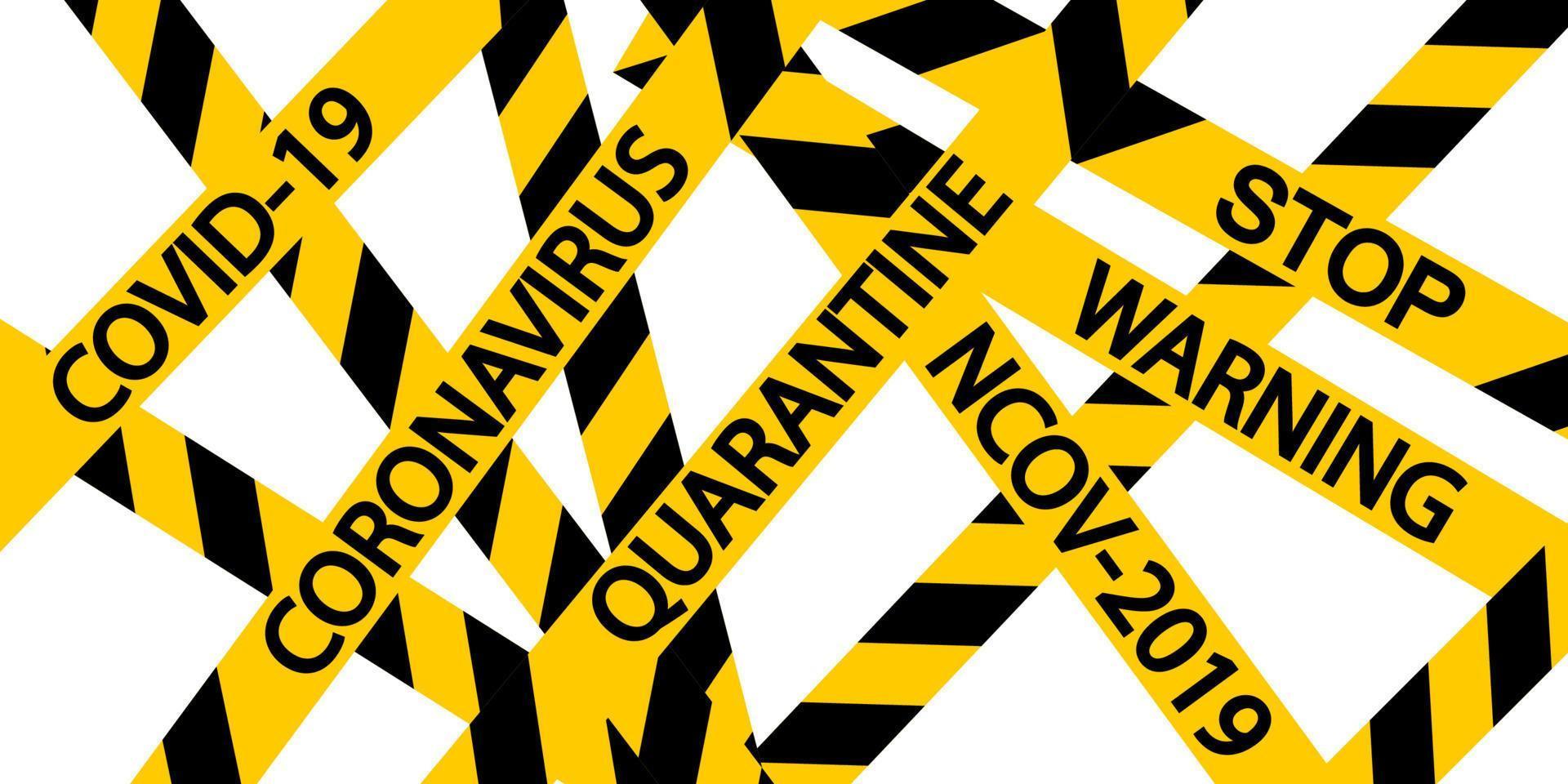 Quarantine background medical design. Influenza pandemic. Woman face mask. Isolated vector. Danger symbol. Vector sign. Sign caution coronavirus