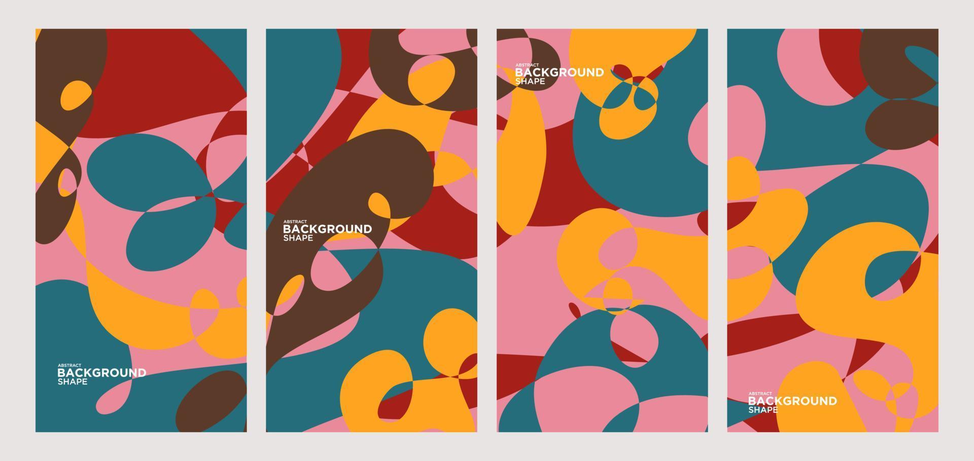 Abstract liquid and liquid shape for brochure design template vector
