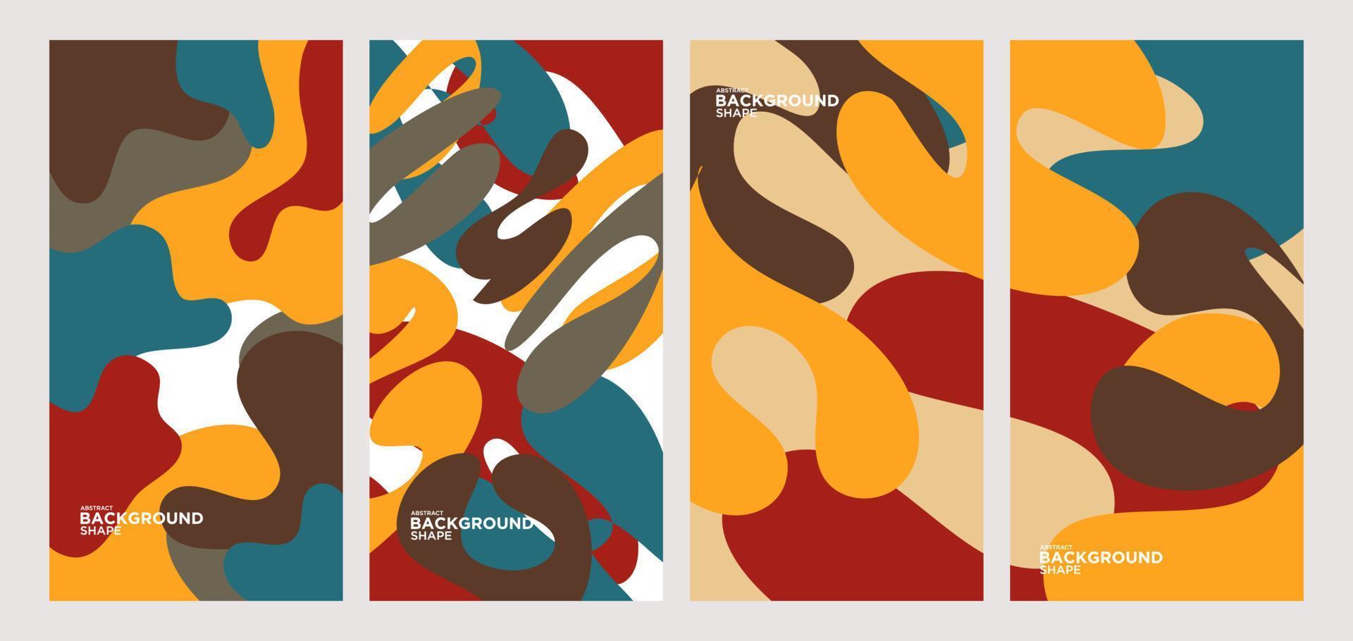 Abstract liquid and liquid shape for brochure design template vector
