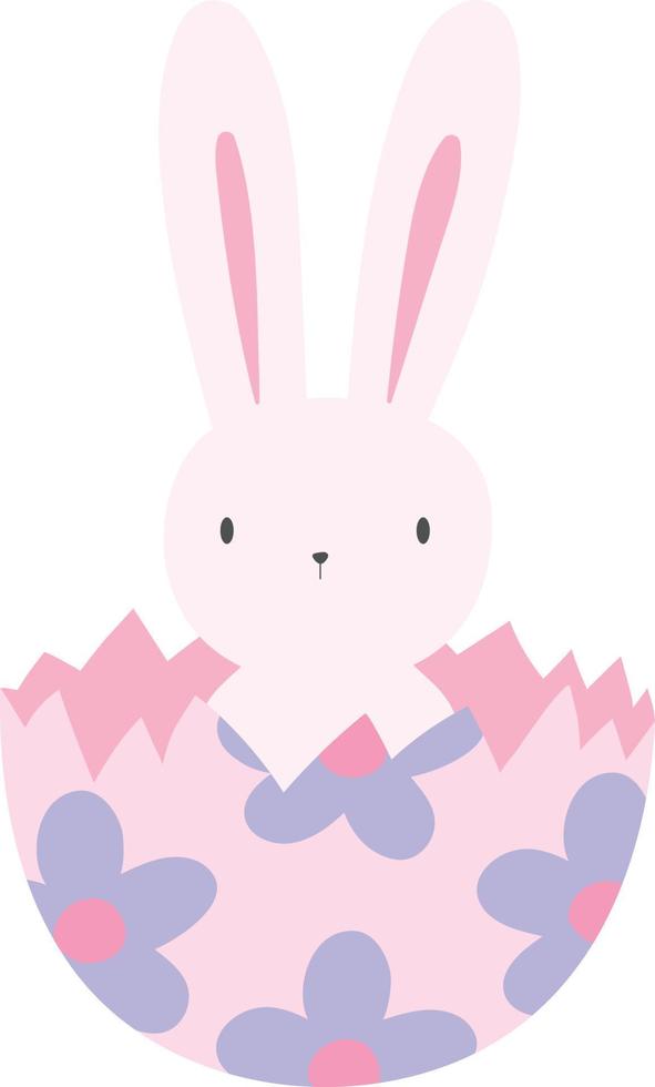 Cute Easter Bunny Hatching vector
