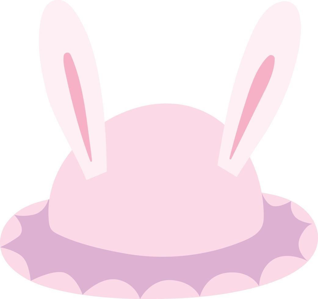 Easter Day Cute Hat With Rabbit Ears Illustration vector