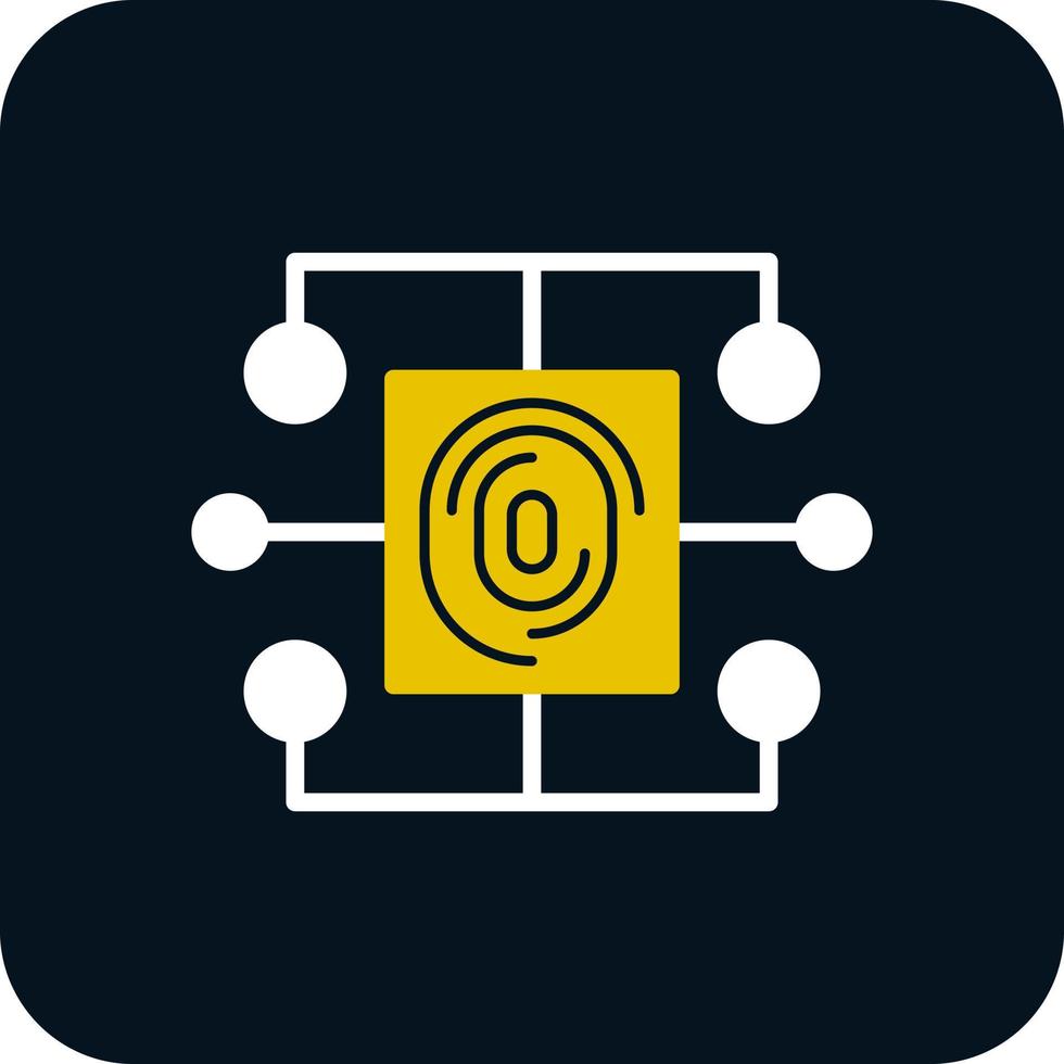 Biometric Data Vector Icon Design
