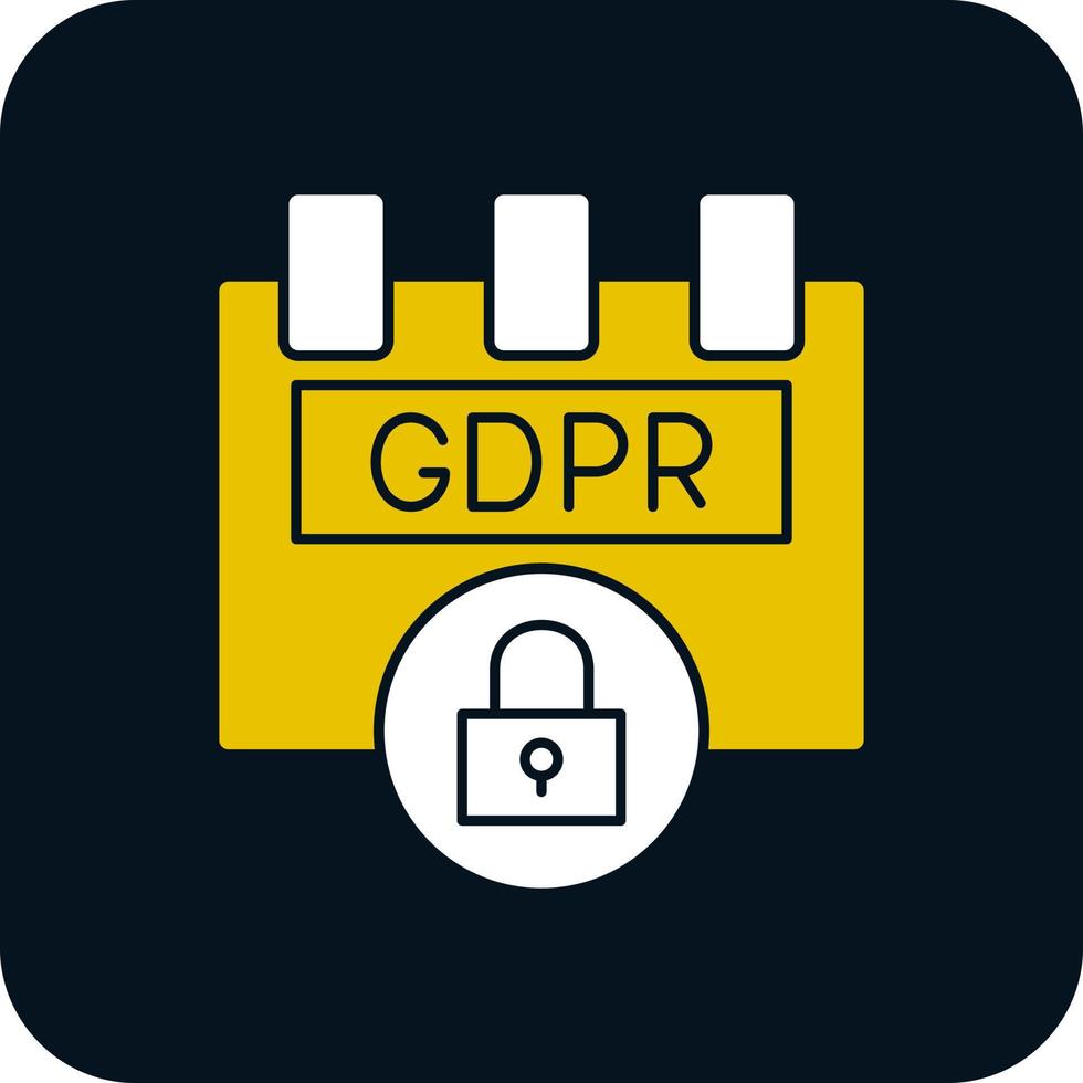 diseño de icono de vector de complemento gdpr