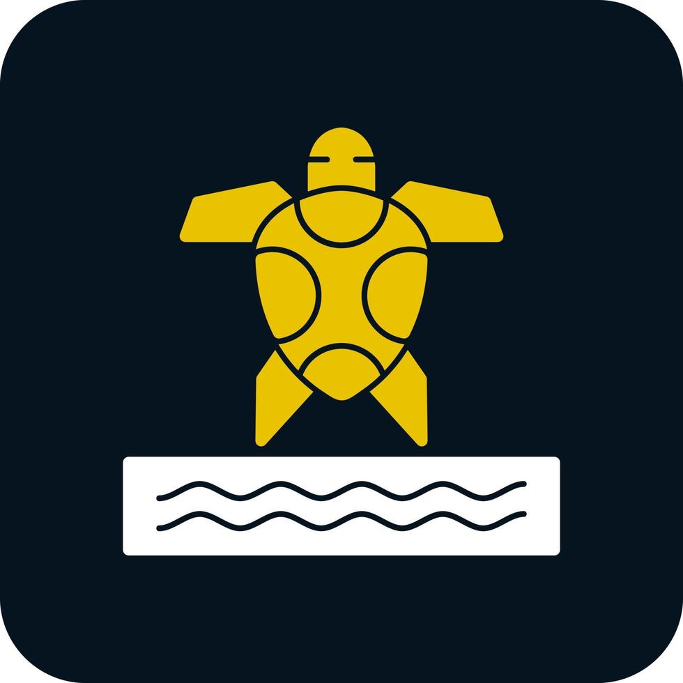 Sea Turtle Vector Icon Design