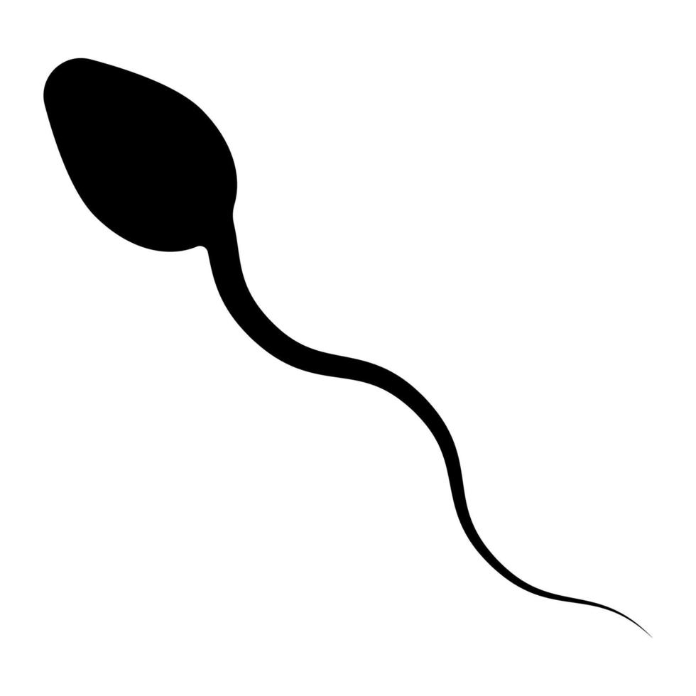 Icon sperm quality, medical design motile healthy sperm vector