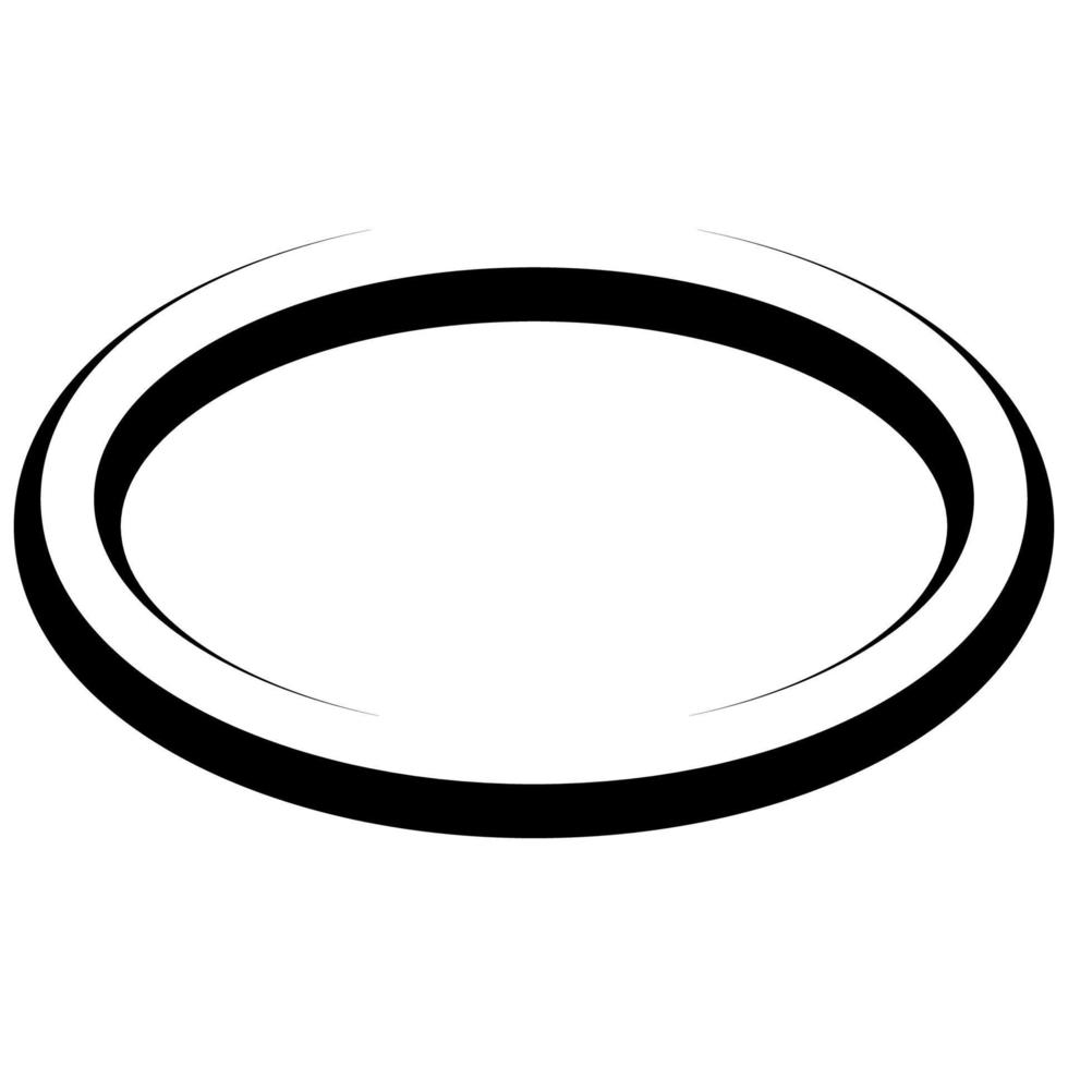 Oval round banner frame elegant lines, borders, vector hand drawn, circular markers highlighting the text