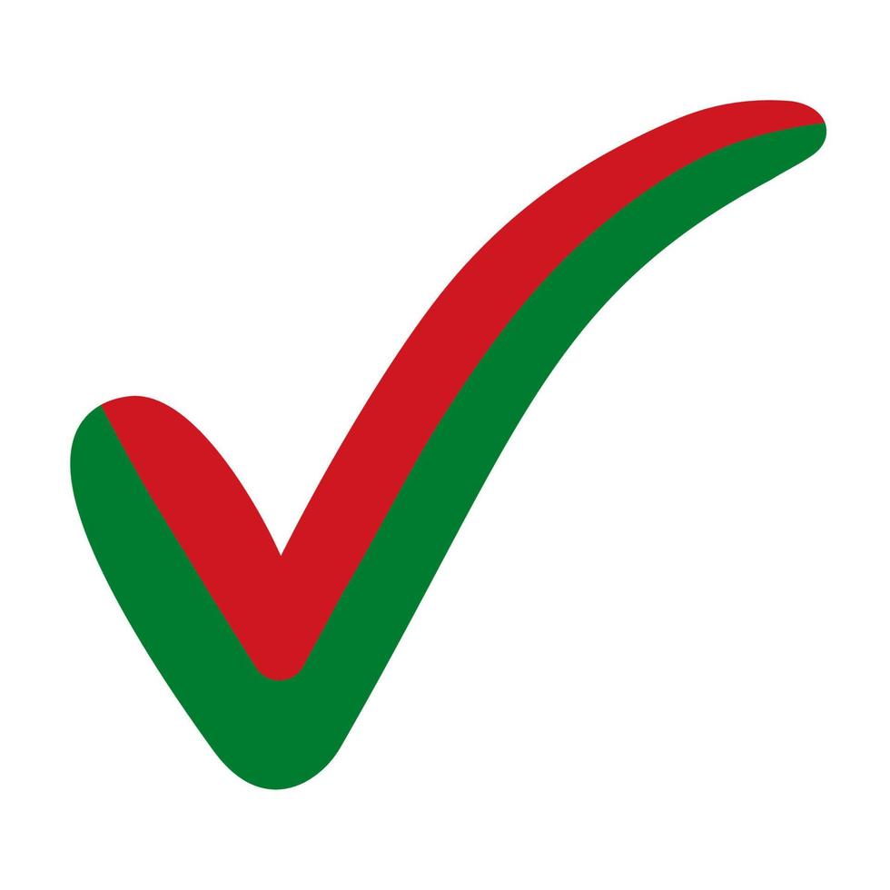 check mark Belarus flag symbol elections, voting and approval Belarus vector