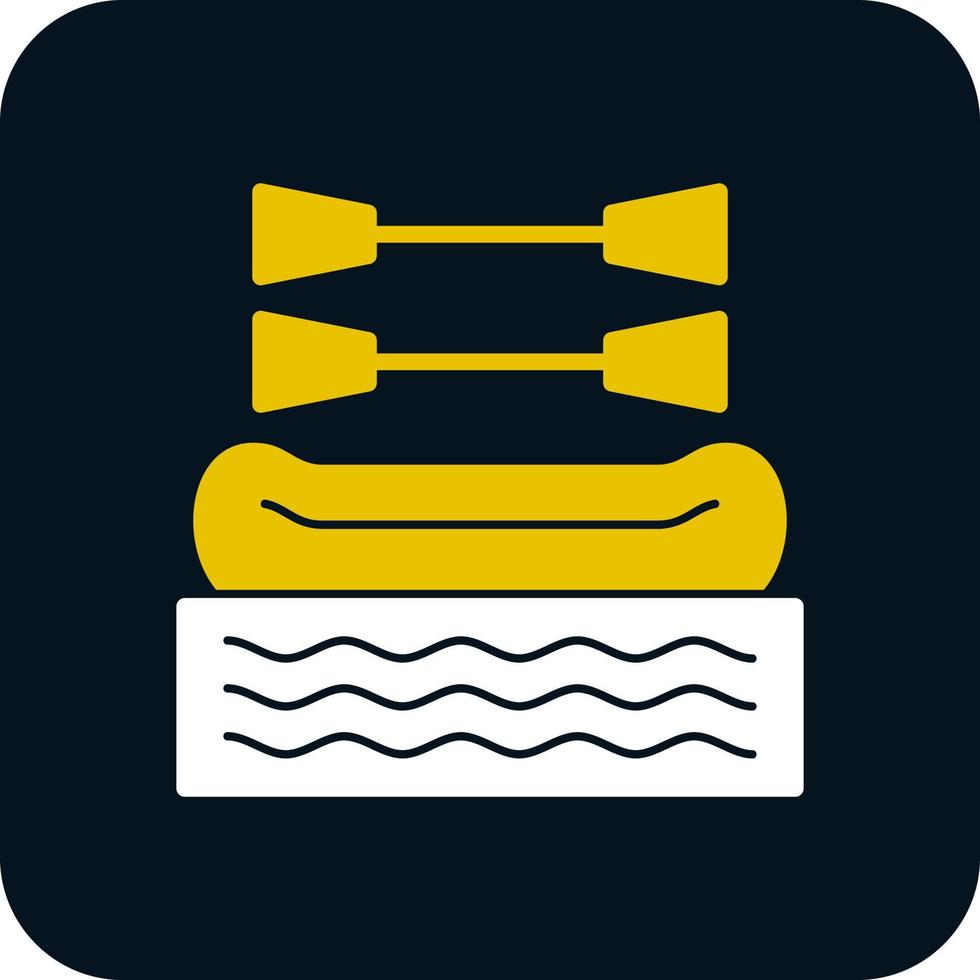 Rafting Vector Icon Design