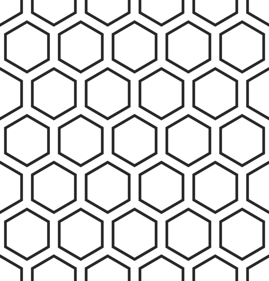 Hexagon pattern geometry background, abstract texture design paper vintage vector