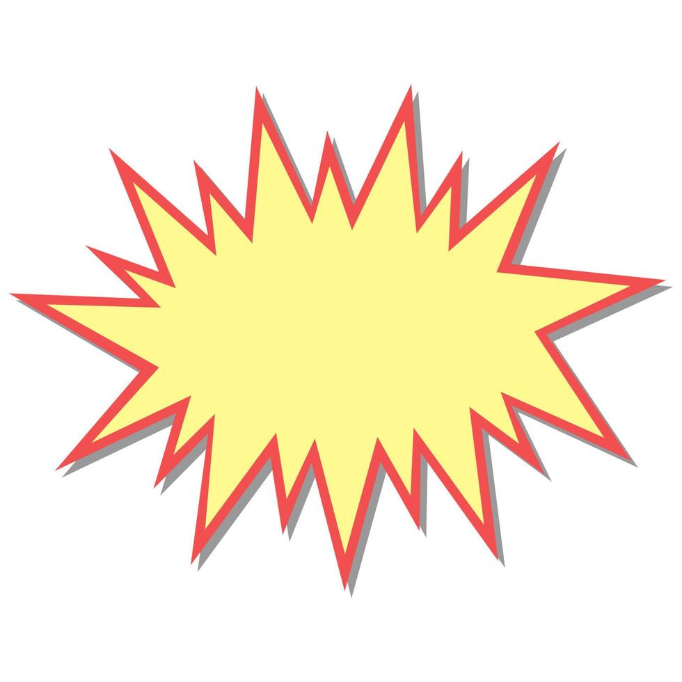 Flash starburst stars in cartoon style, speech bubble icon stock illustration vector