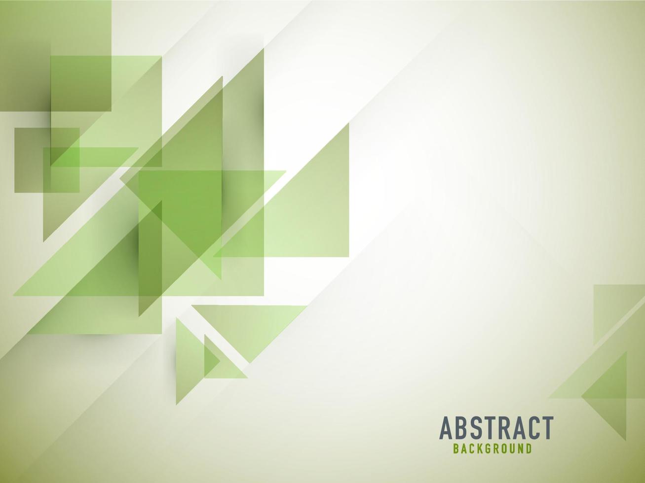 Green abstract geometric square and triangle pattern background. vector