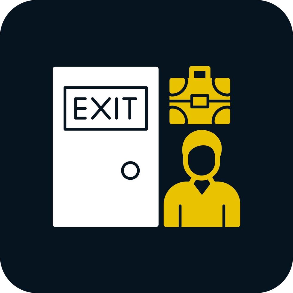 Exit Interview Vector Icon Design