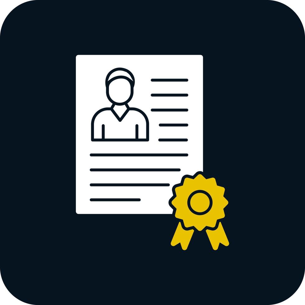 Employee Qualification Vector Icon Design