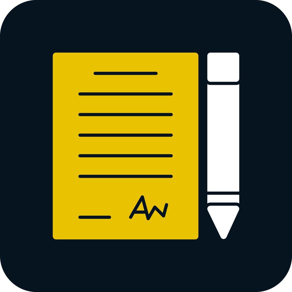 Contract Vector Icon Design