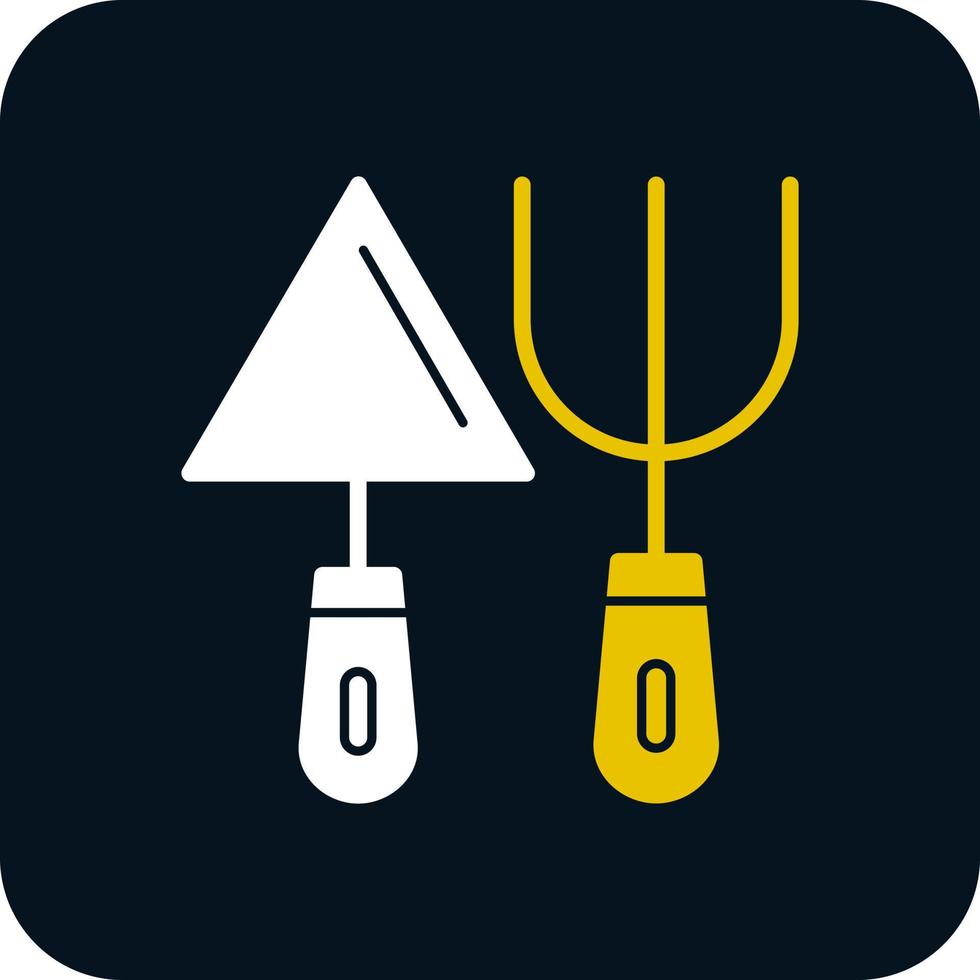 Fork And Trowel Vector Icon Design