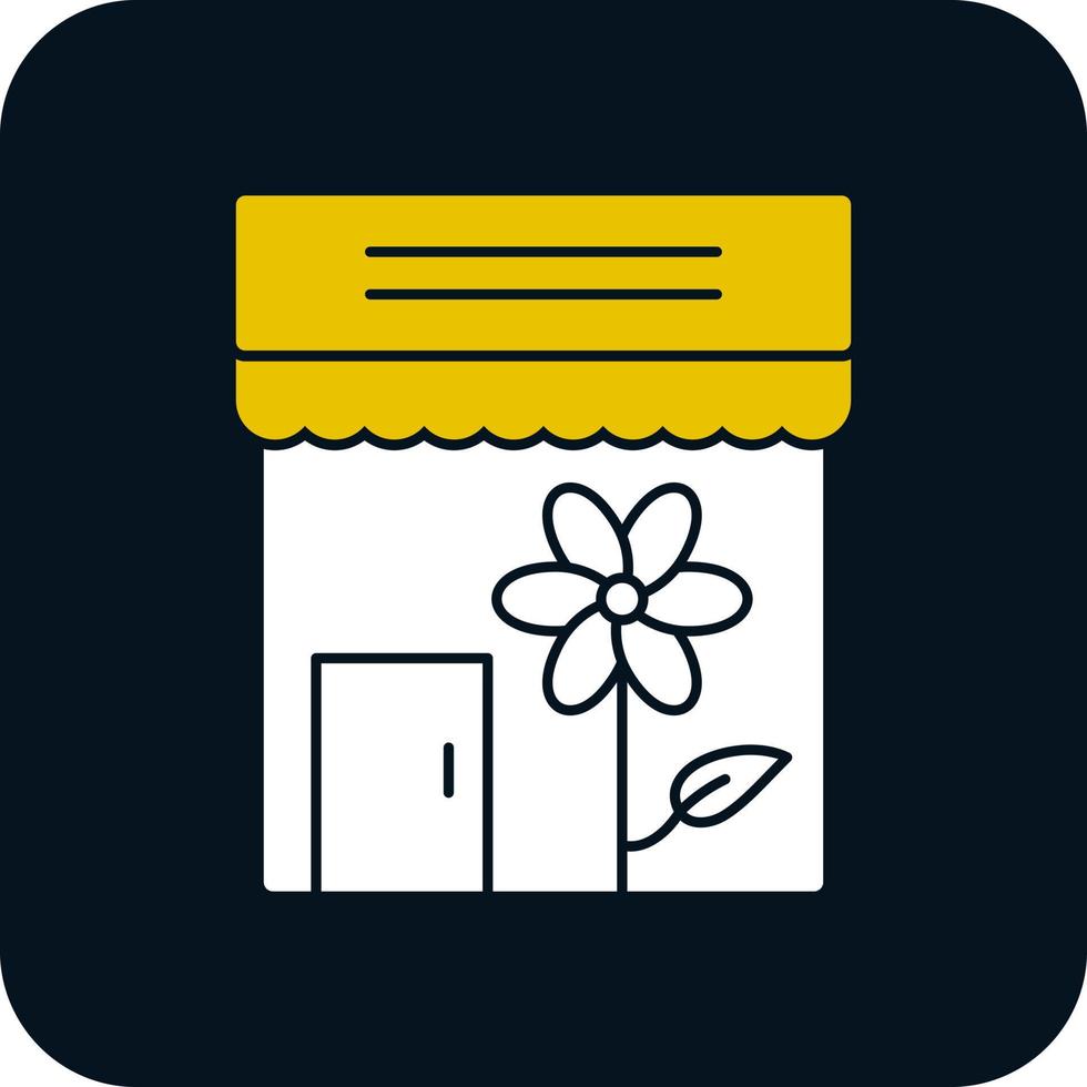 Flower Shop Vector Icon Design