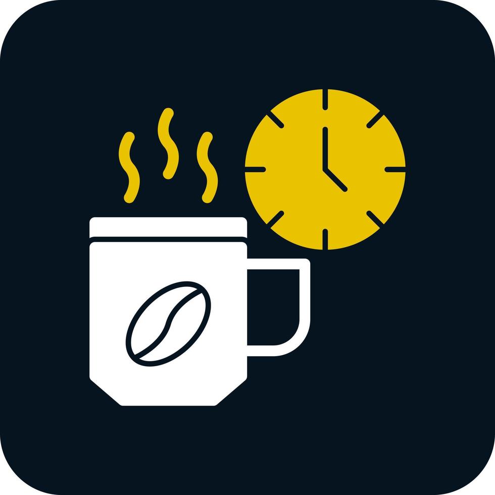 diseño de icono de vector de pausa para el café