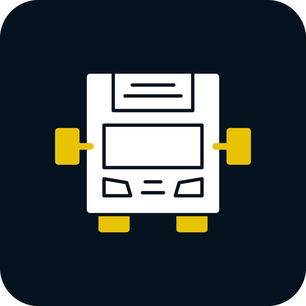 Bus Display Vector Icon Design