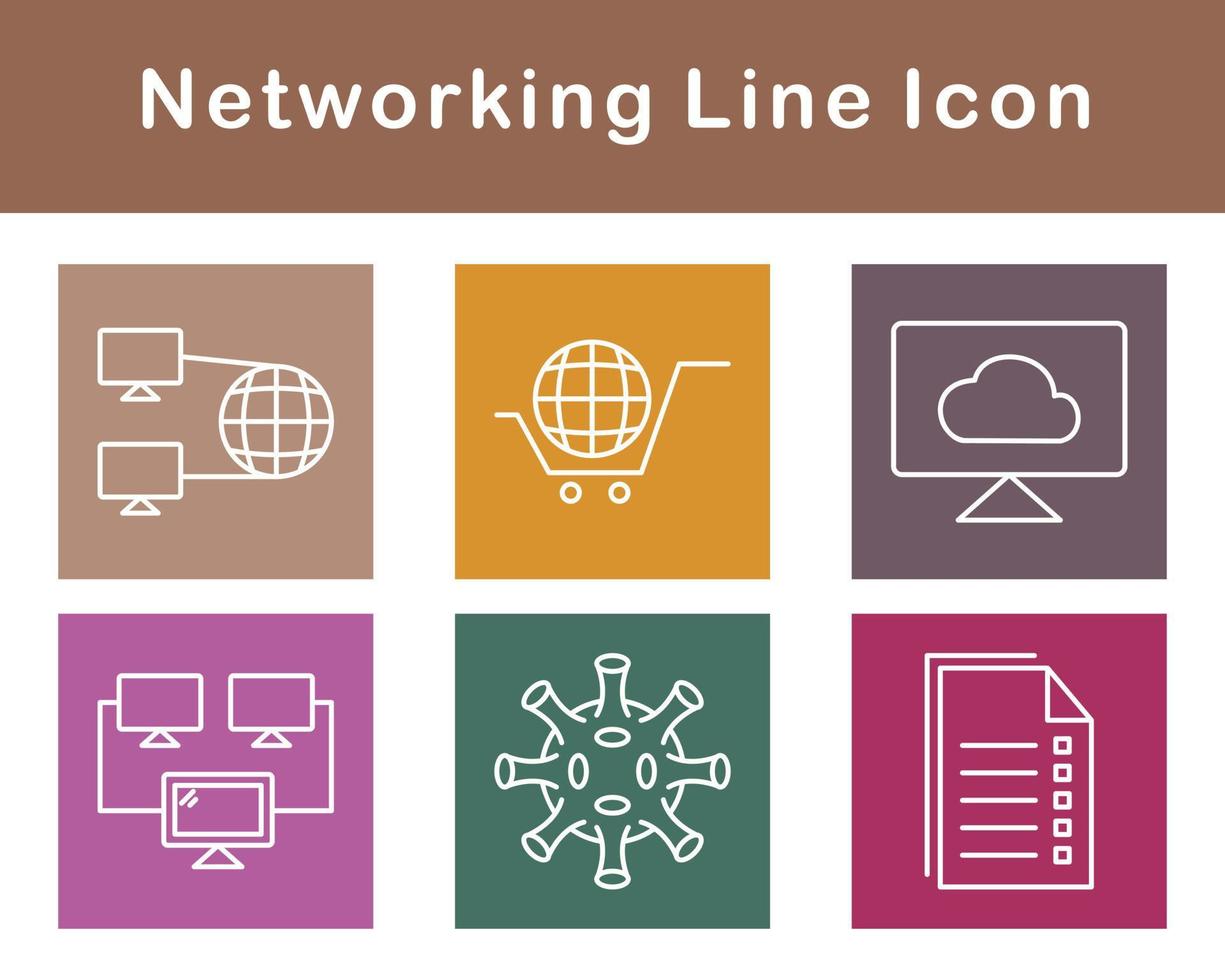 Networking Vector Icon Set