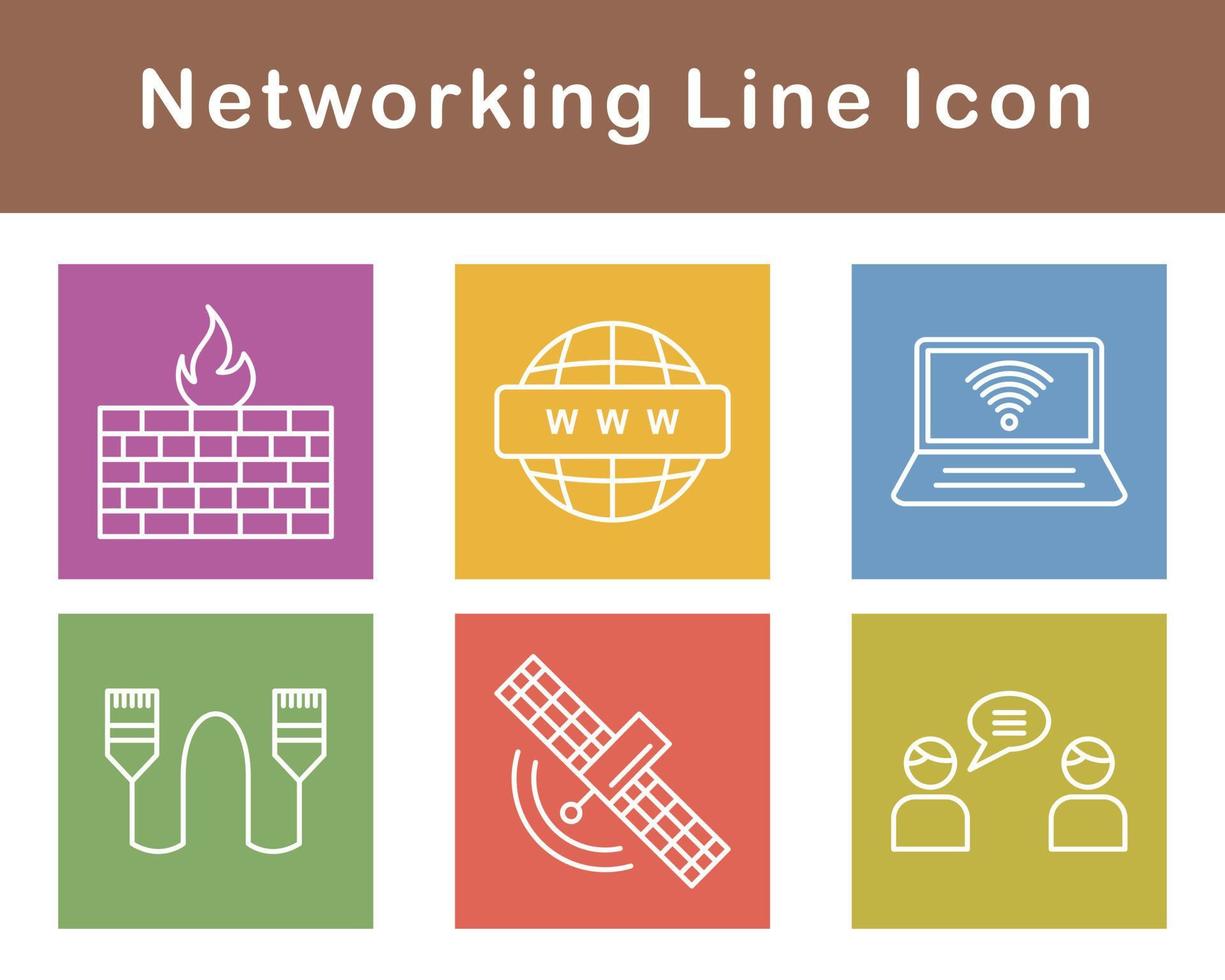 Networking Vector Icon Set