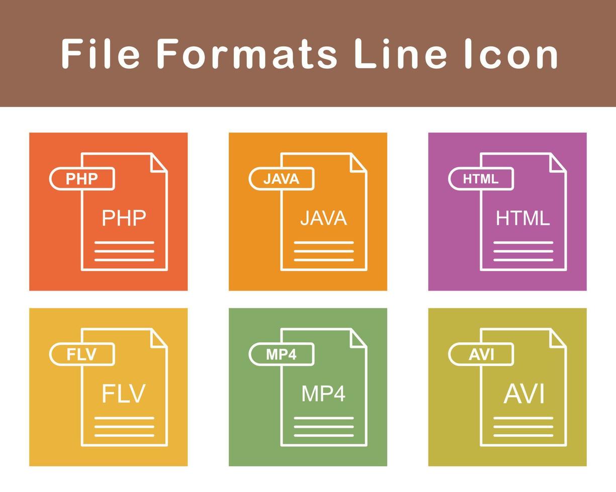 File Formats Vector Icon Set