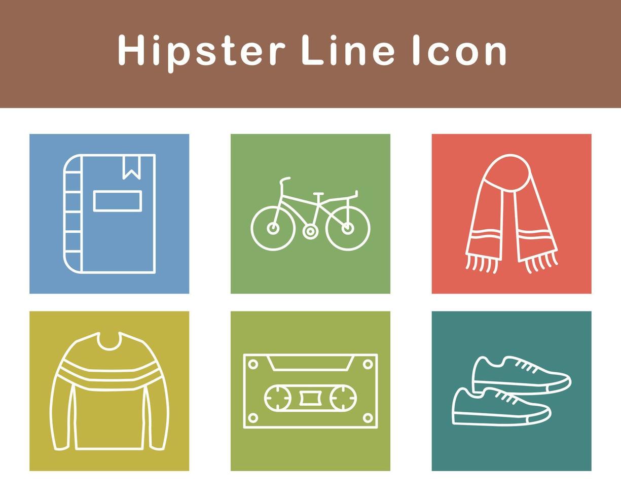 Hipster Vector Icon Set