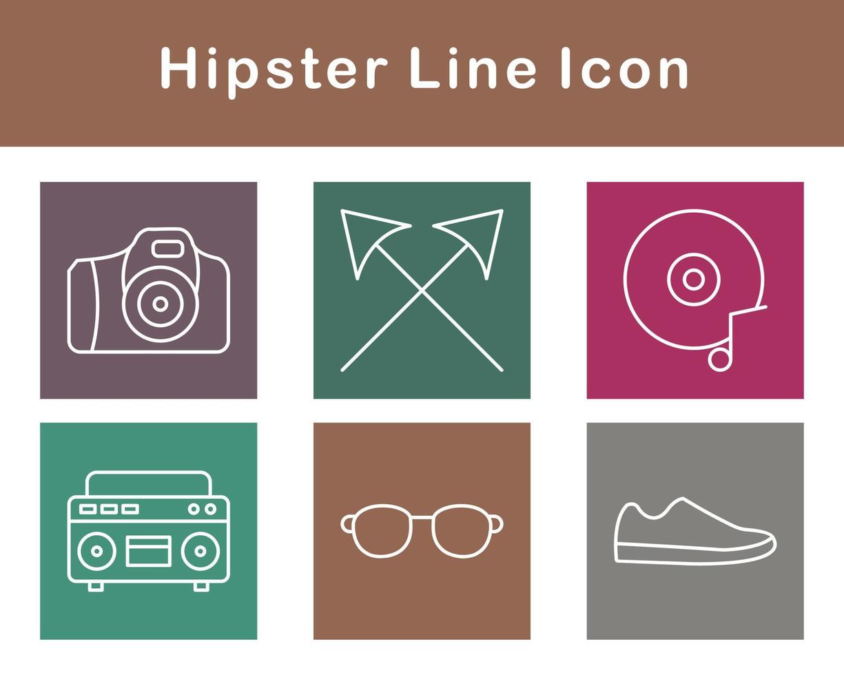 Hipster Vector Icon Set