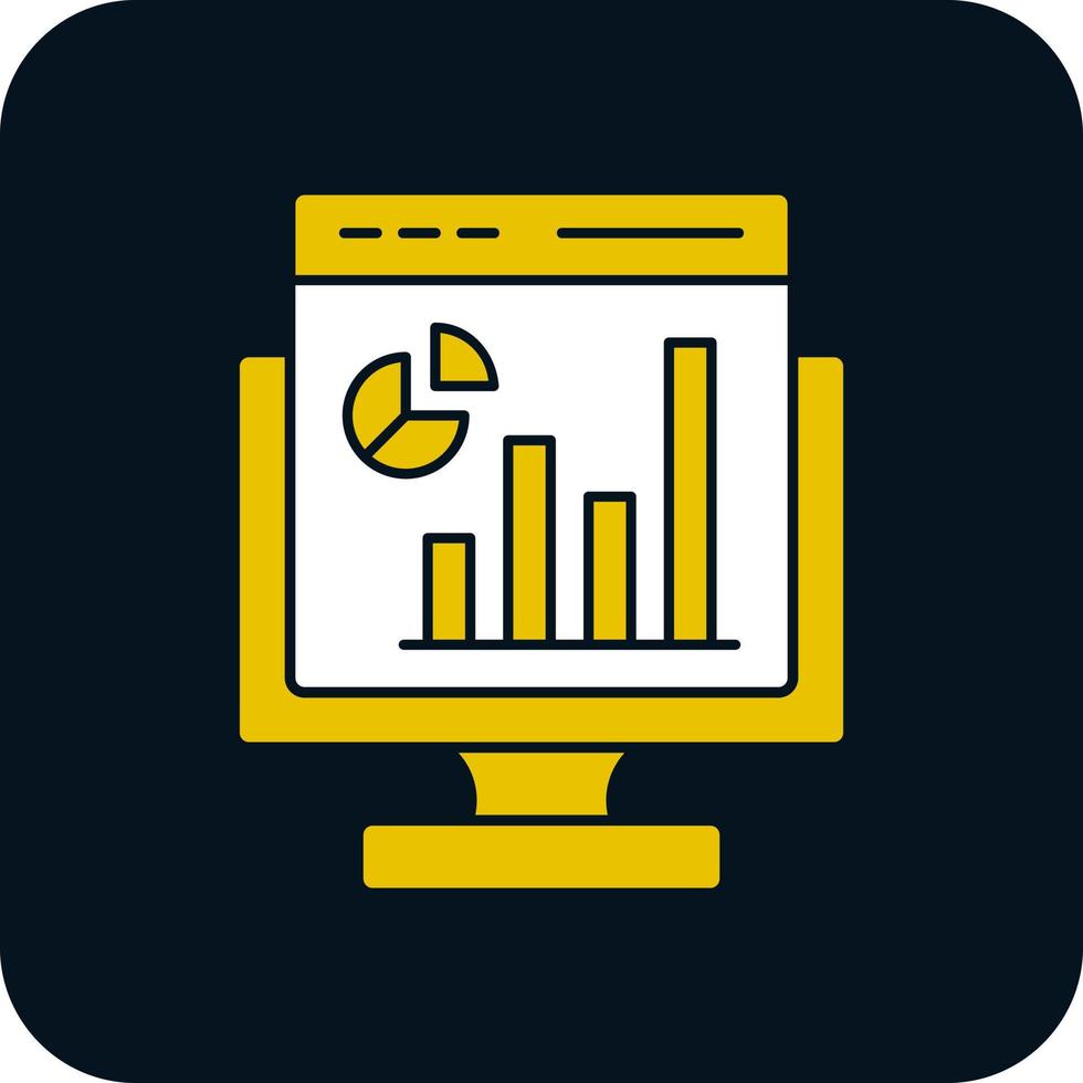 Web Analytics Vector Icon Design