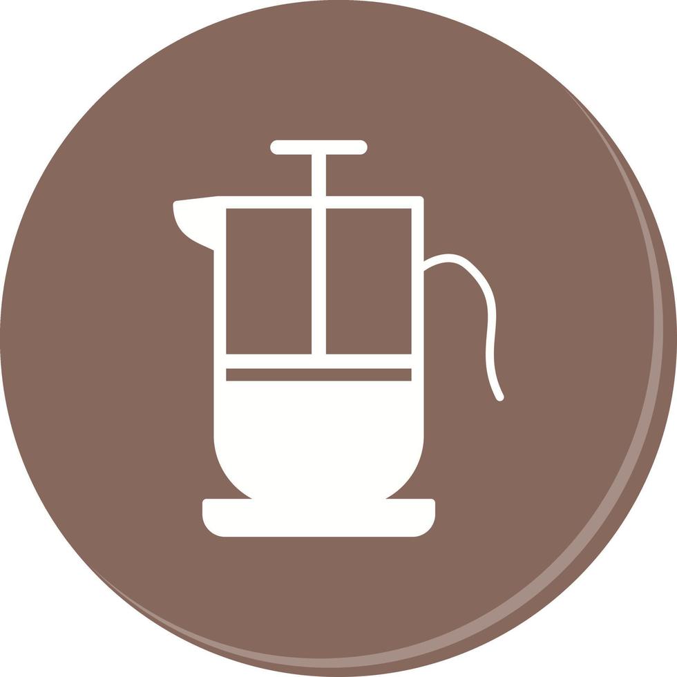 French Press Vector Icon