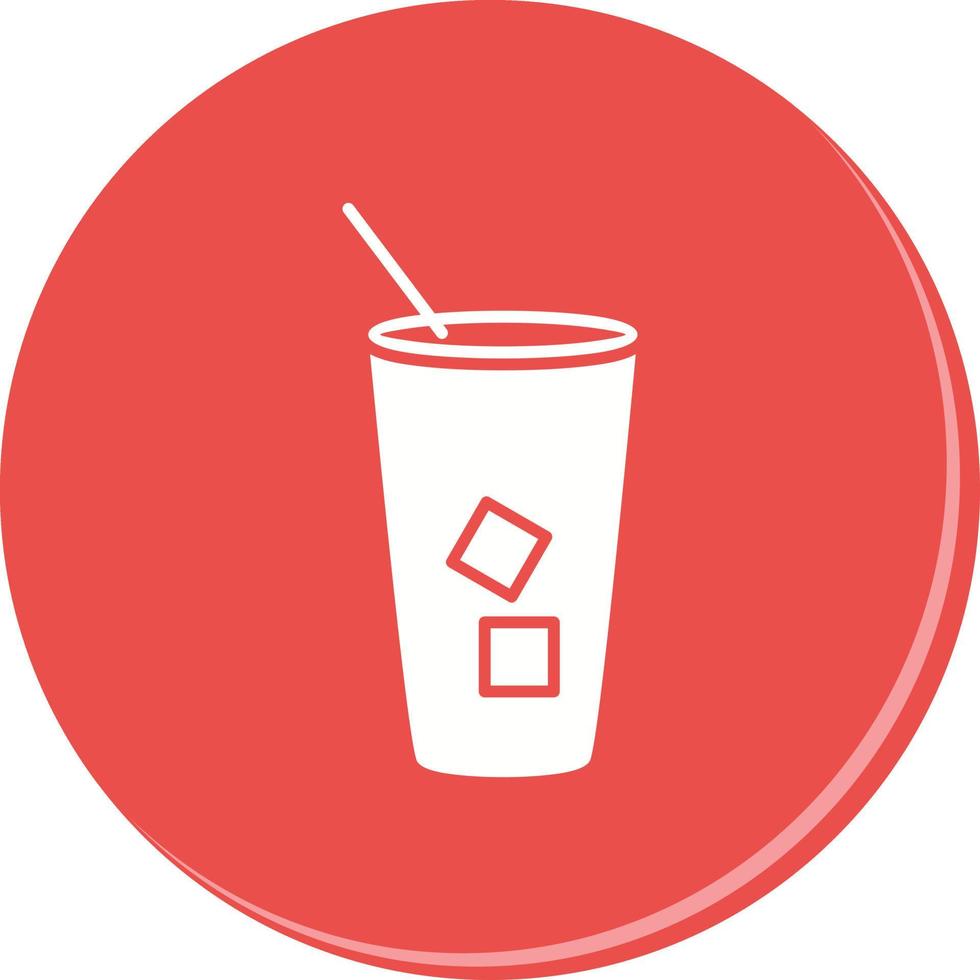 Iced Coffee Vector Icon