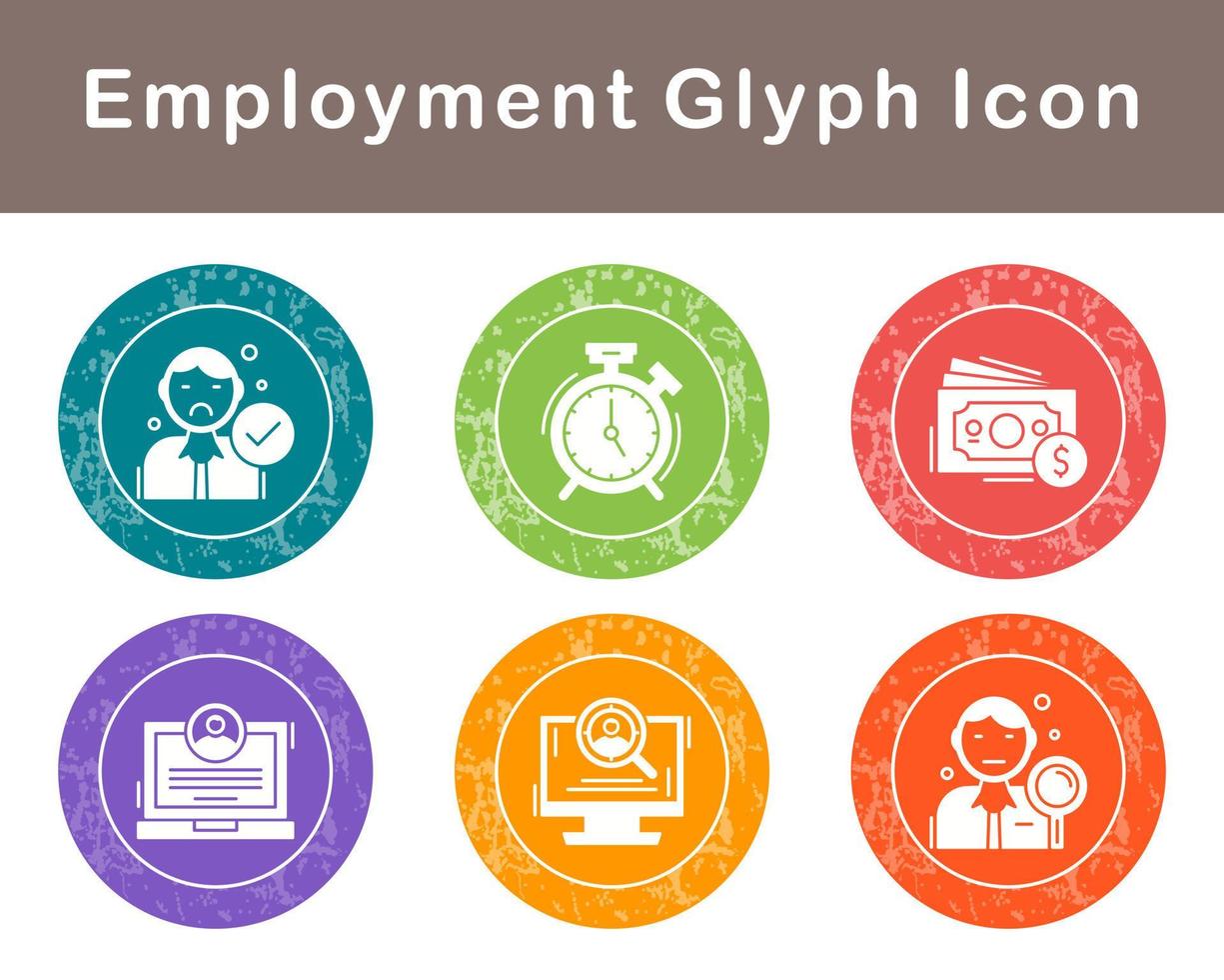 Employment Vector Icon Set