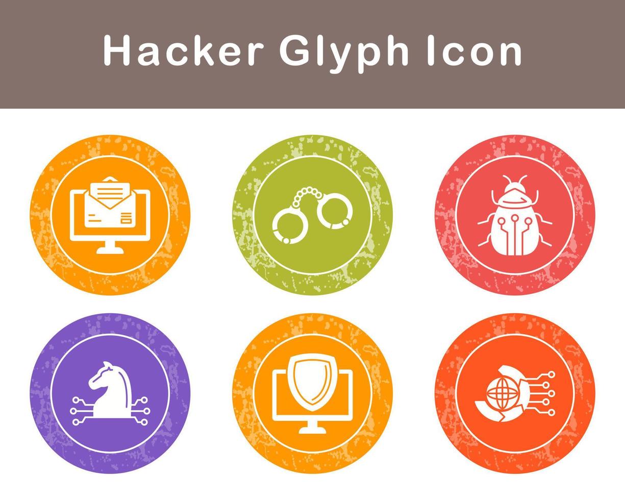 Hacker Vector Icon Set