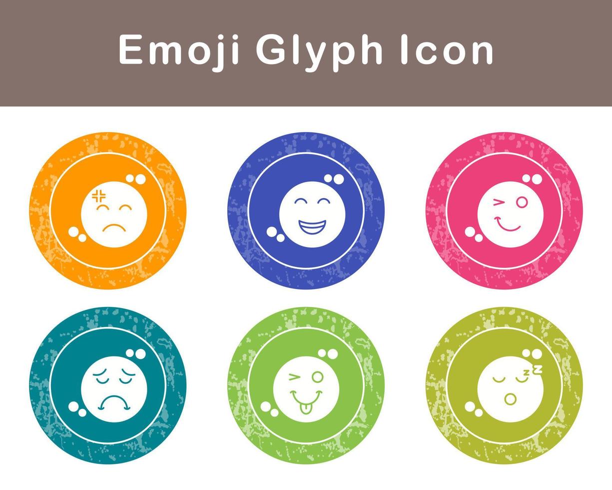 emoji vector icono conjunto