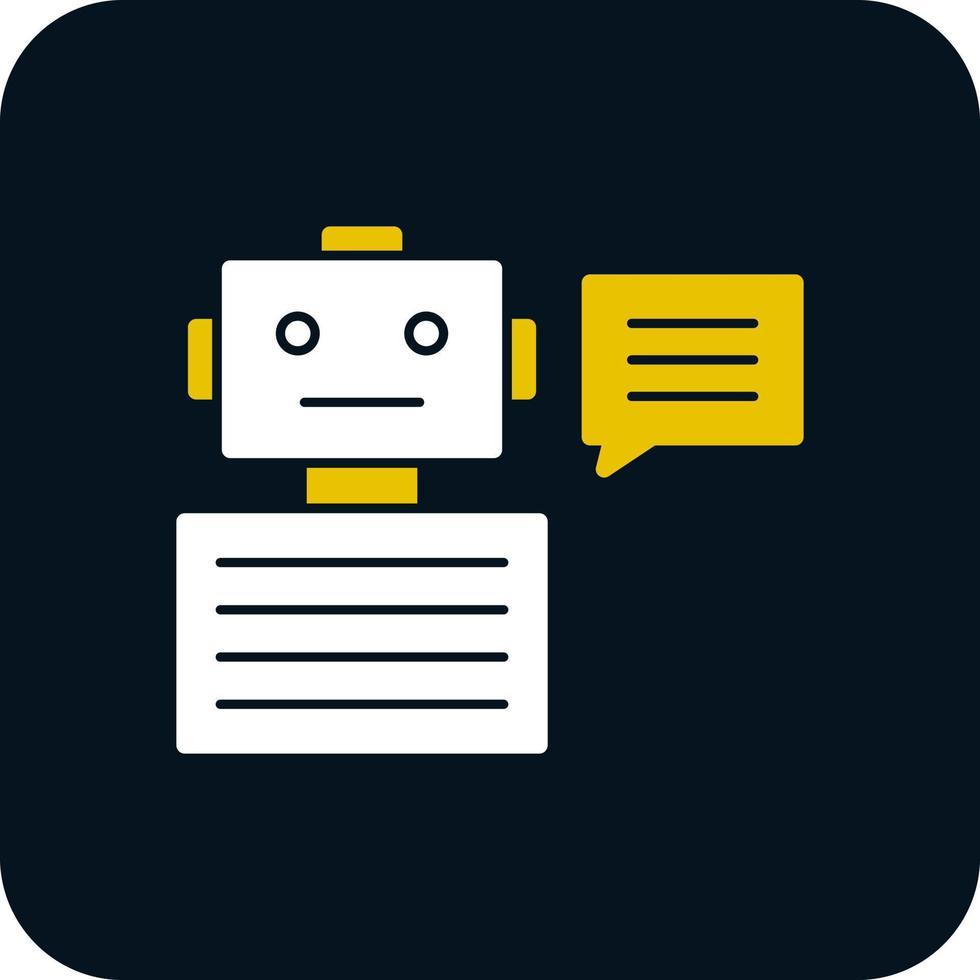 Chatbot Vector Icon Design