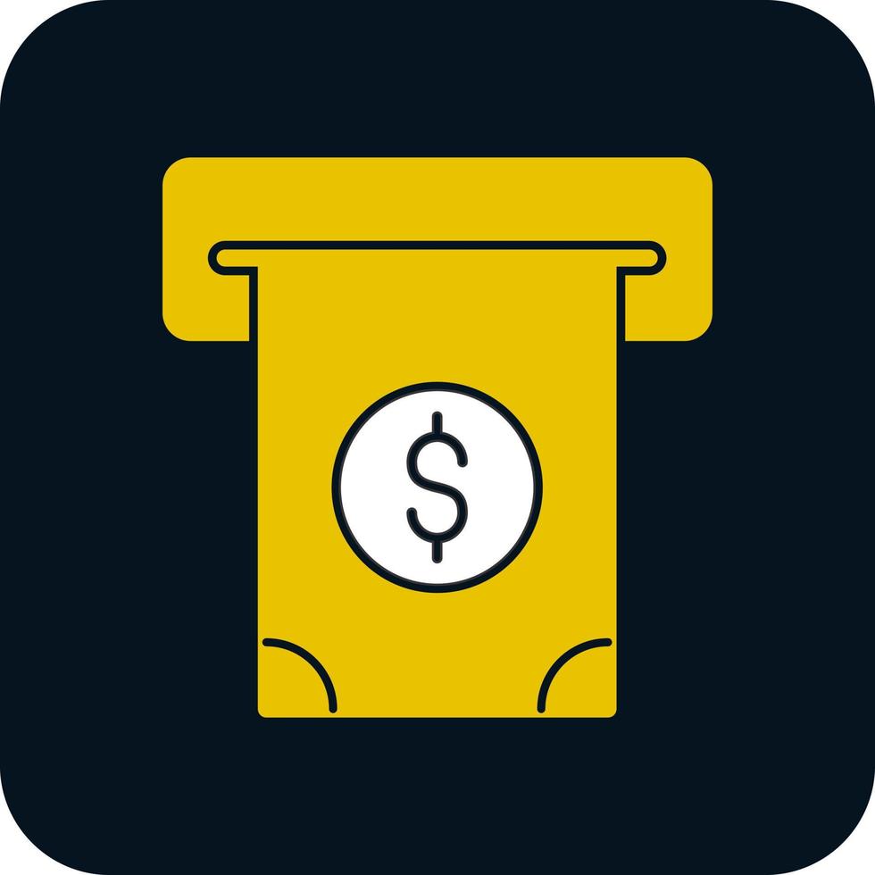 Cash Withdrawal Vector Icon Design