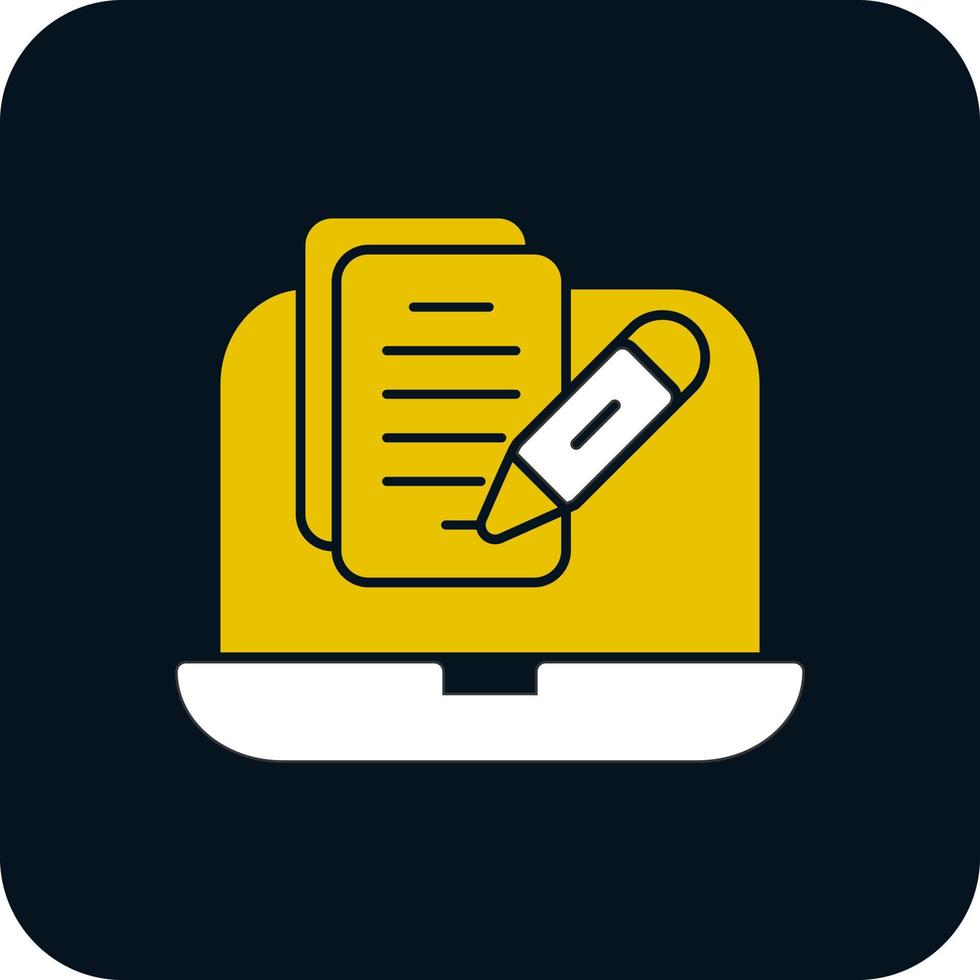 Copywriter Vector Icon Design