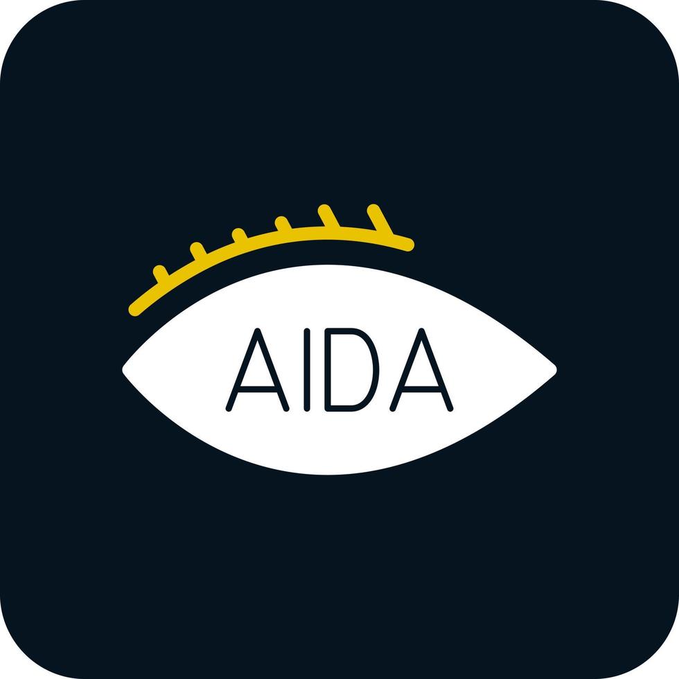 diseño de icono de vector de aida