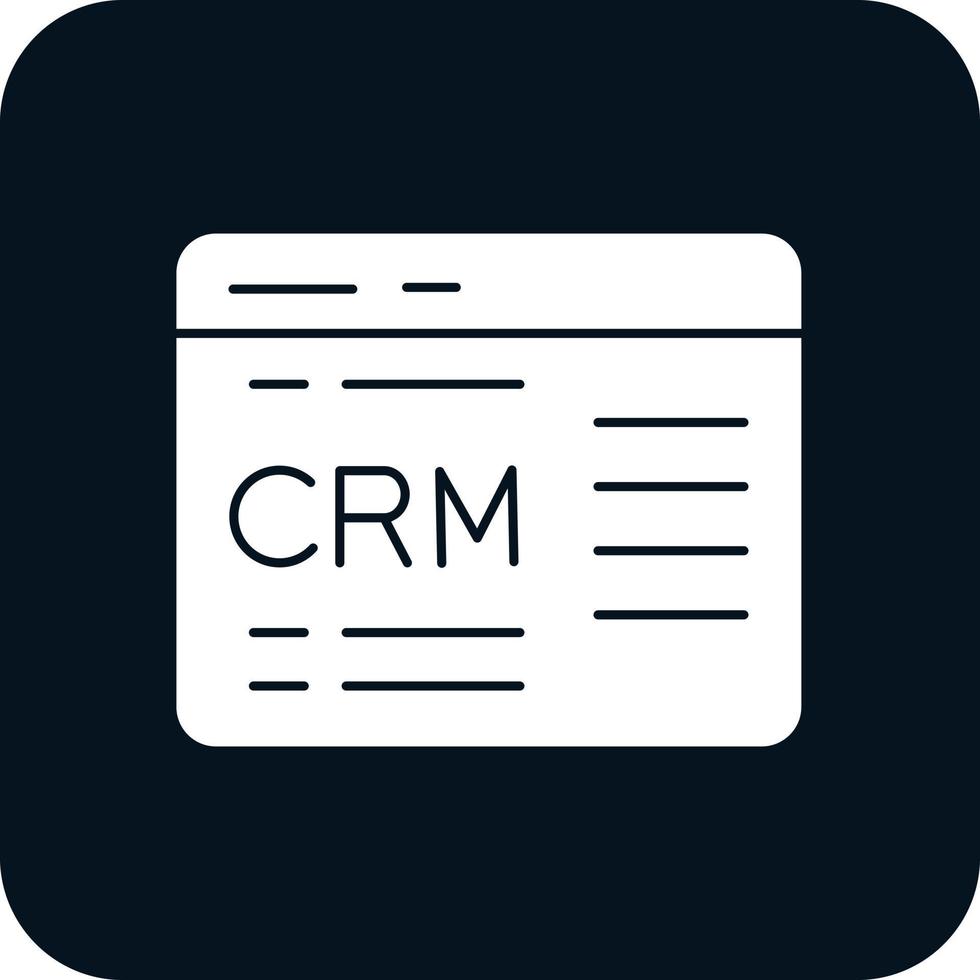 Crm Vector Icon Design