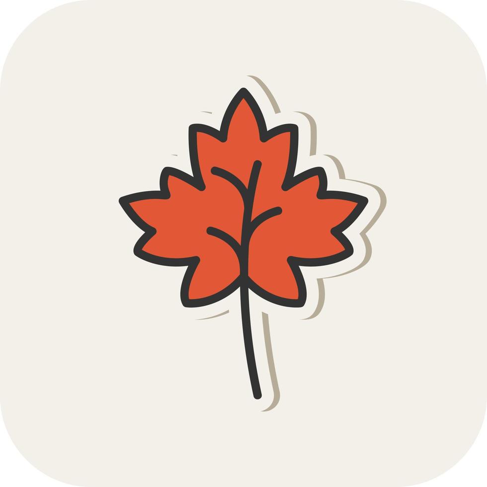 Autumn Leaves Vector Icon Design