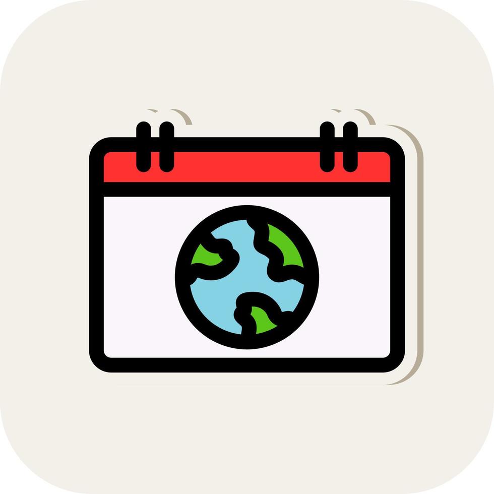 Eco Calendar Vector Icon Design