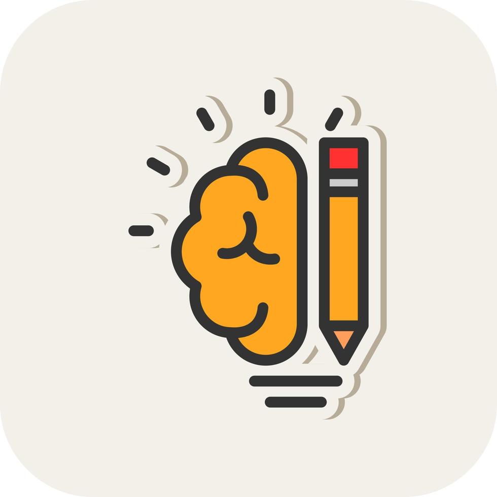 Creative Brain Vector Icon Design