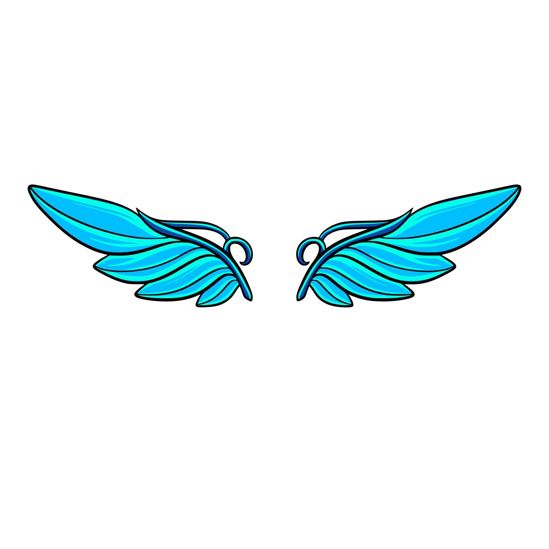 Wing cartoon art illustration 20719968 Vector Art at Vecteezy