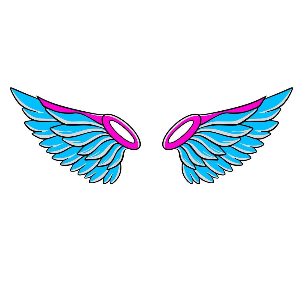 Wing cartoon art illustration vector